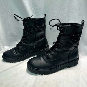 Guess Orana Combat Boots Black  Size 11